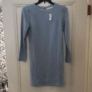 Light Blue Long Sleeve Dress